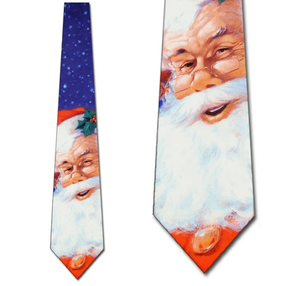 Big Santa Tie Mens Necktie By Ralph Marlin