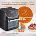 thumbnail image 2 of Horno Multifuncional Freidora De Aire+rostizador+deshidratad Color Negro 1700 W Masterchef by Huken, 2 of 3