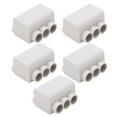 thumbnail image 1 of Inline Junction Connector Box, Quick Wire Connector 1 In 2 Out Heat Dissipation Flame Retardant 1000V Double Screw Fixing Brass  For Ammeter For Ceiling Lamp, 1 of 8