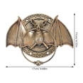 thumbnail image 2 of Antique Resin Bat Door Knocker for Exterior Home Door Security, 2 of 7