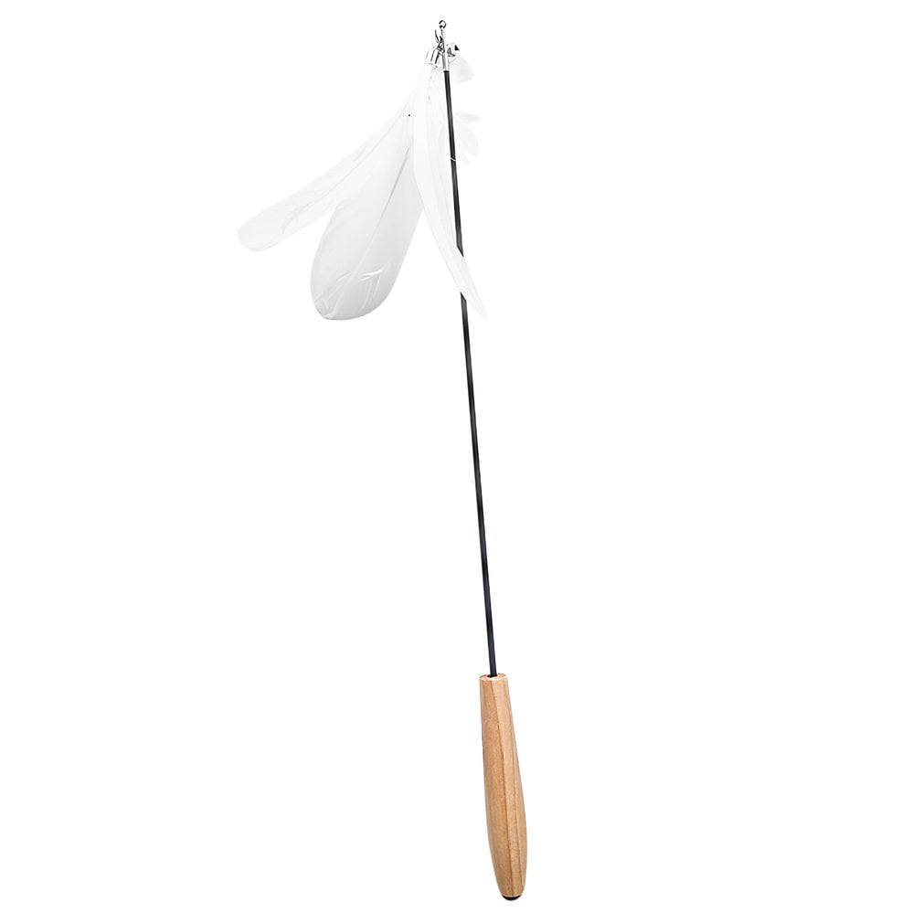 Margot For Amazon Cat Toy Bell Feather Wood Funny Cat Stick Cat