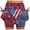 Brick Red, variant on Women's Tennis Skort with American Flag Print - Patriotic Workout Shorts 4th of July Athletic Skirt for Summer Sports(Red/M)
