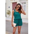 thumbnail image 5 of Htigea Short Sets for Women Two Piece Matching Casual Sleeveless Tank Top and High Waisted Shorts Summer Outfits Today Deals Mint Green,XL, 5 of 7
