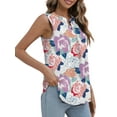 thumbnail image 2 of Mengpipi Womens Casual Tank Top Sleeveless Summer Shirts V-Neck Comfy Blouse for Work S-XL, 2 of 5