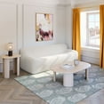 thumbnail image 4 of ZUO Osterbro Plush Cord-Style Fabric Upholstered Sofa in Cream, 4 of 5
