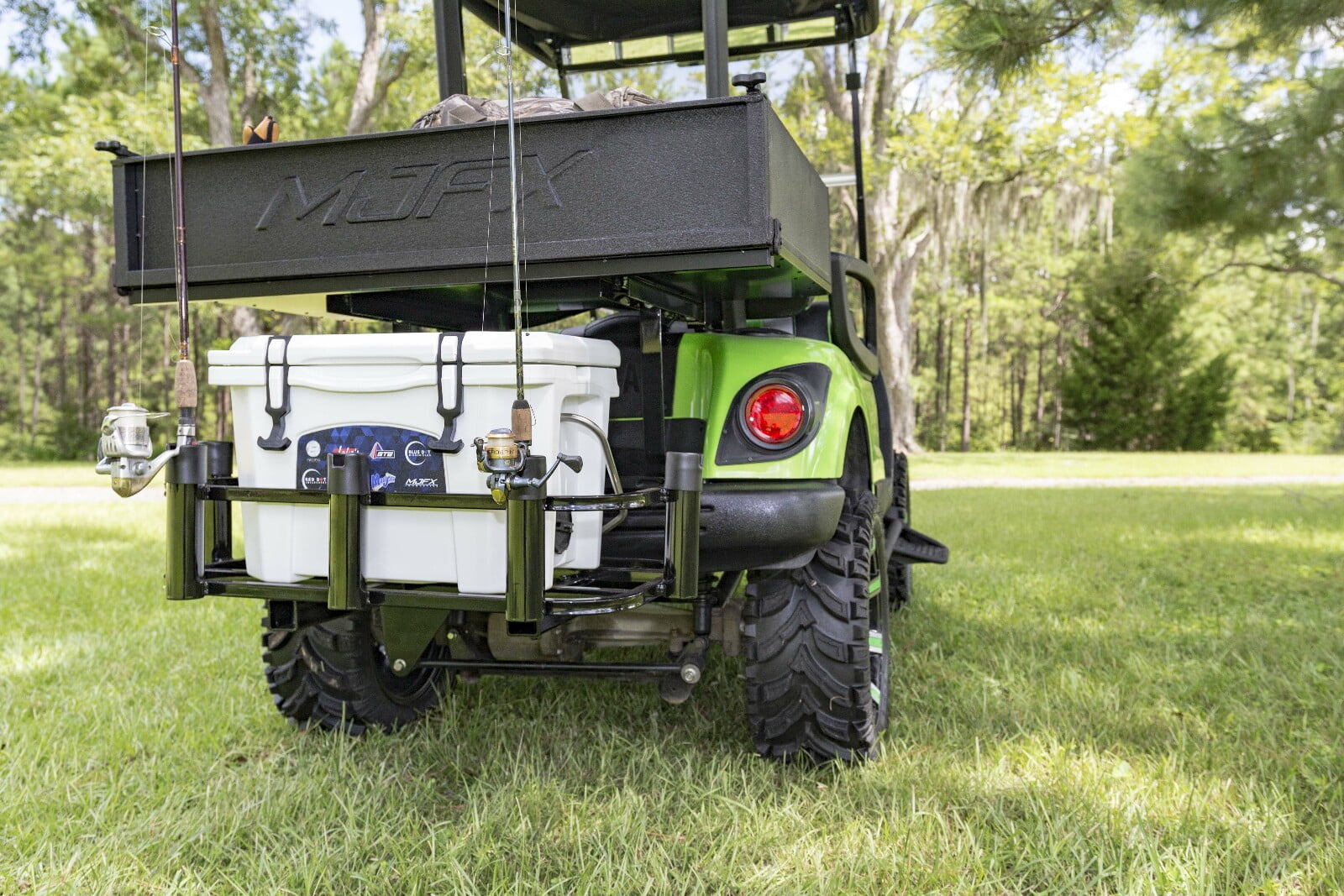 Golf Cart Cooler & Rod Holder Hitch mount – GolfCartGurus