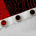 thumbnail image 4 of Manfei Black Red Spider Web Black Out Curtains, Gothic Cartoon Curtains Pack of 2 (42x63 Each), Spooky Halloween Theme Bedroom Curtains, Window Curtains Bedroom Decor, 4 of 6