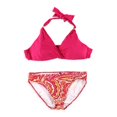 thumbnail image 1 of Ralph Lauren Womens Twist Molded Brief Bikini de 2 piezas, rosa, 14 Ralph Lauren Bikini, 1 of 2