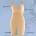thumbnail image 5 of Mono moldeador de talla grande Body que adelgaza el abdomen Traje moldeador de cuerpo Pantalones con frunces en el pecho y frunces abiertos, 5 of 5