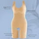 thumbnail image 5 of Mono moldeador de talla grande Body que adelgaza el abdomen Traje moldeador de cuerpo Pantalones con frunces en el pecho y frunces abiertos, 5 of 6