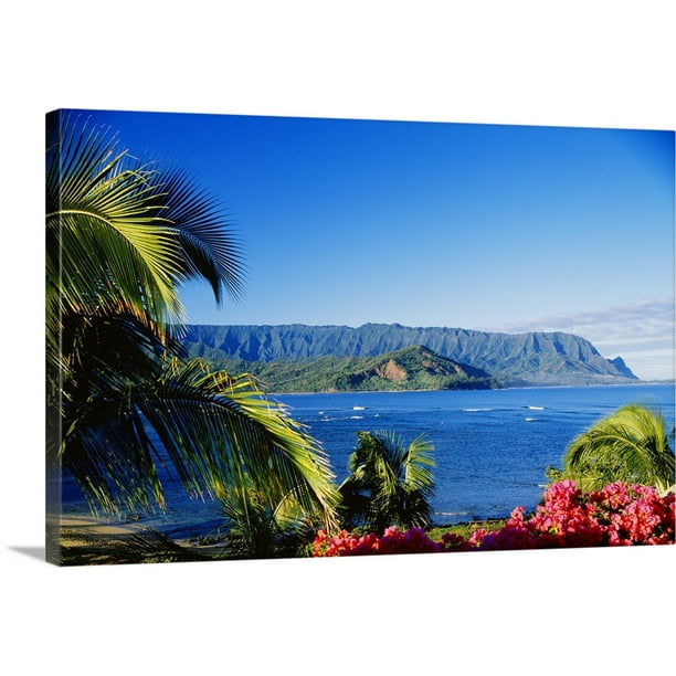 Great BIG Canvas "Hawaii, Kauai, Hanalei Bay, Bali Hai, Ocean And