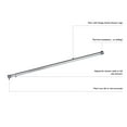 thumbnail image 3 of Design House 559906 43 - 72 in. Adjustable Shower Rod, Chrome, 3 of 5