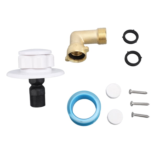10PCS Entrada De Agua Urbana Con Válvula De Retención Kit De Entrada De Llenado De Agua RV Latón Con Codo De Manguera Conector De Conexión De Válvula De Retención Para