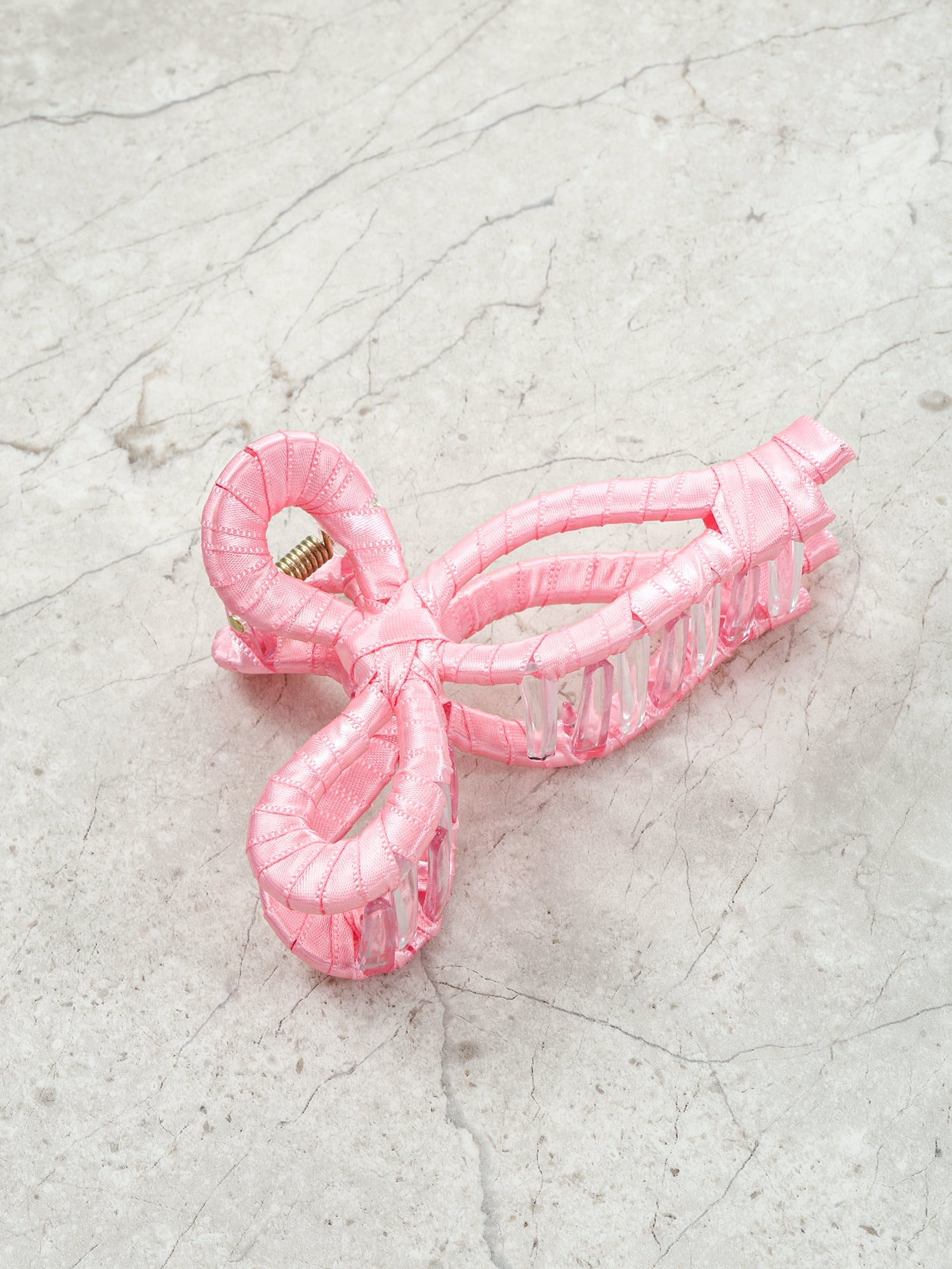 Packed Party Pink Bow Hair ClawClip, 1 Piece