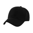 thumbnail image 2 of Corduroy Baseball Cap for Women and Men Adjustable Vintage Low Profile Solid Color Dad Hat Black One Size, 2 of 3