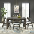 thumbnail image 2 of TMS Gogi Modern Rectangular Dining Table, Seats 4, Rustic Gray Finish, 2 of 6