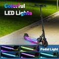 thumbnail image 3 of SANOPY 150W Electric Scooter for Kids Ages 6-14, Adjustable Speed & Height, Colorful Lights, LED Display, up to 10 mph, 80 Mins Ride Time, White, 3 of 9