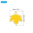 thumbnail image 2 of Uxcell Maple Leaf Pendants, 20 Pack Enamel Tree Leaf Beads Metal Leaves Charm for Jewelry Making, Yellow, 2 of 5