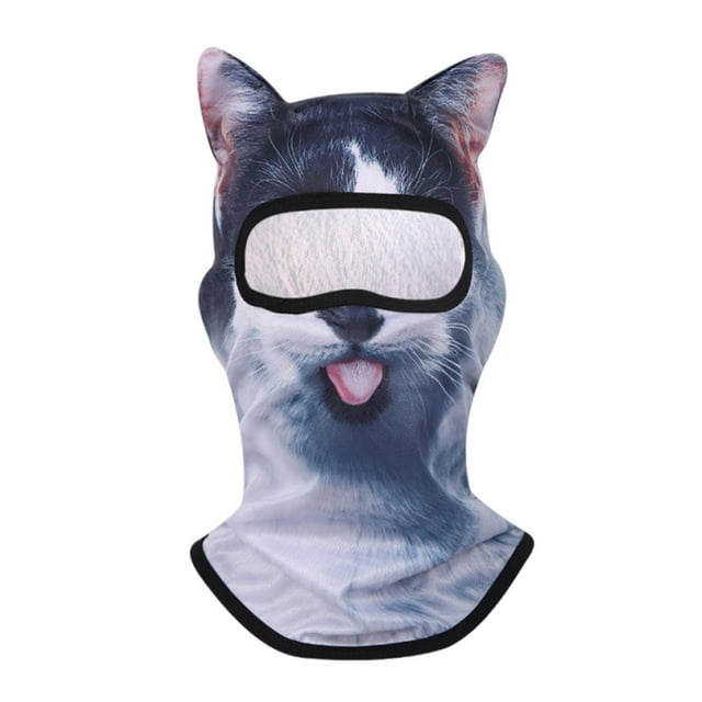 Vwrxbz Summer Sunscreen Outdoor Face Mask with Animal Pattern UV Protection