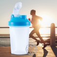 thumbnail image 3 of 600ml Shaker Bottle Sports Whey Protein Mixing Bottle With Stirring Ball Bot Cup, 3 of 3