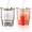 Iridescent-Stripe Style, variant on 2 count Iridescent Glass Matcha Cup, 13 Oz Cute Design Tumbler Cup with Straw and Suitable for Taking Photos, Iced Coffee Cup with Stripe Style for , Office, Travel and