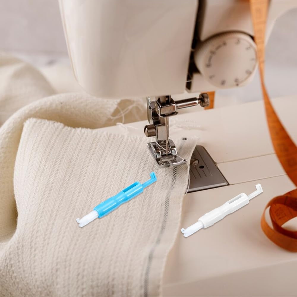 Sewing Machine Threading Machine, 2024 New Automatic Threader Quick Sewing Threader Needle Threading Tool, Needle Inserter Tool Elderly Needle Threader for Sewing Knitting Quilting (White#3PCS)