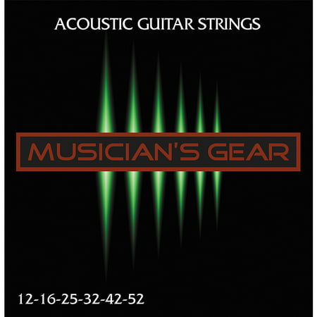 Musician's Gear Acoustic 12 80/20 Bronze Acoustic Guitar (Best Guitar Strings For Bending Acoustic)