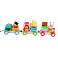 thumbnail image 3 of KLKCMS Stacking Train Set, Kids Toys Wooden Train, Attractive and Fun Wooden Train Set, Farm trailers, 3 of 9