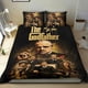 thumbnail image 1 of El Padrino Conjunto de sábanas temático, trío de piezas, cómodo y amigable con la piel, diseño único, regalo de decoración para el hogar para familiares, amigos y fans,173cm *218cm, 1 of 6