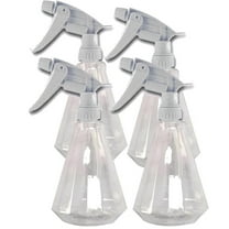 EZPRO USA Clear Empty Plastic Spray Bottles Small, Refillable Water Spray Bottle for Cleaning Solutions, Plant Mister, Adjustable Nozzle Spray for Cleaning Hair Cat Training, Pack of 4