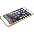 thumbnail image 6 of Macally Soft Case, Ultra Thin Flexible Transparent Case With Matte Black Trim For Apple iPhones - Gold Matte Trim, 6 of 6