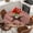 Brown Red, variant on Country Star Farm Round Tablecloth, Fitted Table Cover with Elastic for 36"-44" Round Tables, Farmhouse Plaid Texas Vintage Fruit Table Cloth Outdoor Indoor Dinning Party Waterproof Tablecloths