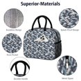 thumbnail image 5 of Insulated Lunch Bag for Women, Floral Print Oxford Fabric Lunch Box, Leakproof Thermal Cooler Tote for Work, School & Picnic, Camo, Camouflage Print, 5 of 5