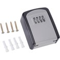 thumbnail image 1 of HSHDLDF Key Lock Box Wall Mounted 4 Digit Combination Password Key Lock Box Wall Mount Safety Security Storage Case Organizer for Indoor, Outdoor, Garage, Garden, Store, 1 of 7