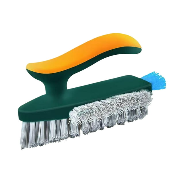 Toystoory Máxima limpieza Cerdas en forma de V para una limpieza precisa Cepillo de limpieza ergonómico multifuncional Suministros de limpieza para el hogar verde oscuro