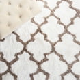 thumbnail image 6 of SAFAVIEH Barcelona Mira Geometric Shag Area Rug, Ivory/Silver, 9' x 12', 6 of 8