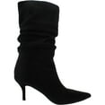 thumbnail image 2 of Nine West Womens Mycki 2 Faux Suede Pull On Mid-Calf Boots, 2 of 5
