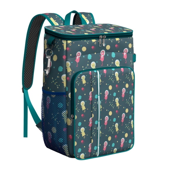 Adorable Cat Paw Print Insulated Backpack Cooler – Leakproof Waterproof Lunch Bag for Office, Picnic, Hiking & Family Outings