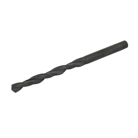

5.2mm Dia HSS 2-Flute Straight Shank Twist Drill Bit Black Drilling Tool