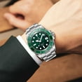 thumbnail image 3 of 【START】Men's Diving Watch Luminous Waterproof Metal Men's Watch Automatic Mechanical Watch Date Function, 3 of 15