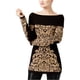 thumbnail image 2 of INC Womens Damask Knit Sweater, Negro, Grande I-N-C Tejer, 2 of 2