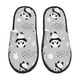 thumbnail image 1 of Balery Pandas Pantuflas de Casa de Felpa Silenciosas con Diseño Estampado, Zapatillas Cómodas Antideslizantes de Algodón para Interior-Medium, 1 of 8