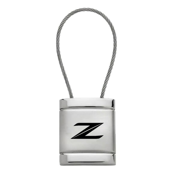 Nissan Z Satin Chrome Cable Key Ring (Silver)
