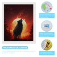 thumbnail image 3 of Diamond Art Kits for Adults, Red Moon WolfDiamond Painting Kits for Beginners, Frameless Round 5D Full Drill Diamonds Art Gem Art Crafts Home Decor Gifts, 3 of 8