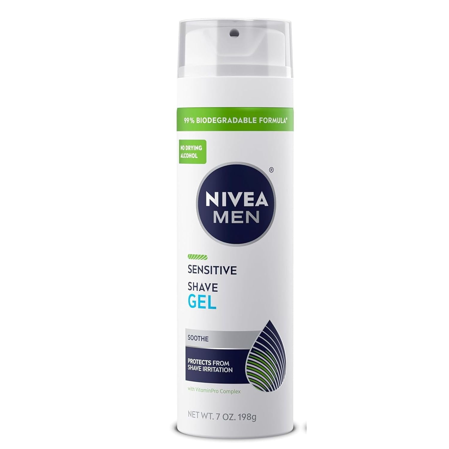 Nivea Men Sensitive Shaving Gel Protects Sensitive Skin From Shave Irritation 7 Oz. Can