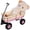 Pink, variant on Beach Wagons for Kids Children, Outdoor Wagon All Terrain Pulling with Removable Wooden Railing and Air Tires, Toy Wagons for kids to Pull, Garden Wagon for Camping, Red