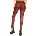 thumbnail image 3 of LAVRA Women's Faux Leather Vinyl Liquid Leggings, 3 of 3