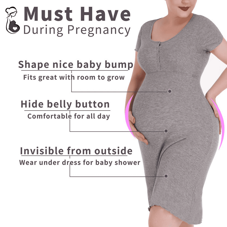 2 Pack Maternity Shapewear for Dresses Women's Soft and Seamless Pregnancy  Underwear