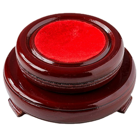 Homoyoyo Rotating Sphere Stand with Wooden Base for Crystal Display, 1 Set, and Elegant Holder