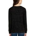 thumbnail image 2 of Buffalo Women's Cozy Top (Black Heather, Medium), 2 of 2
